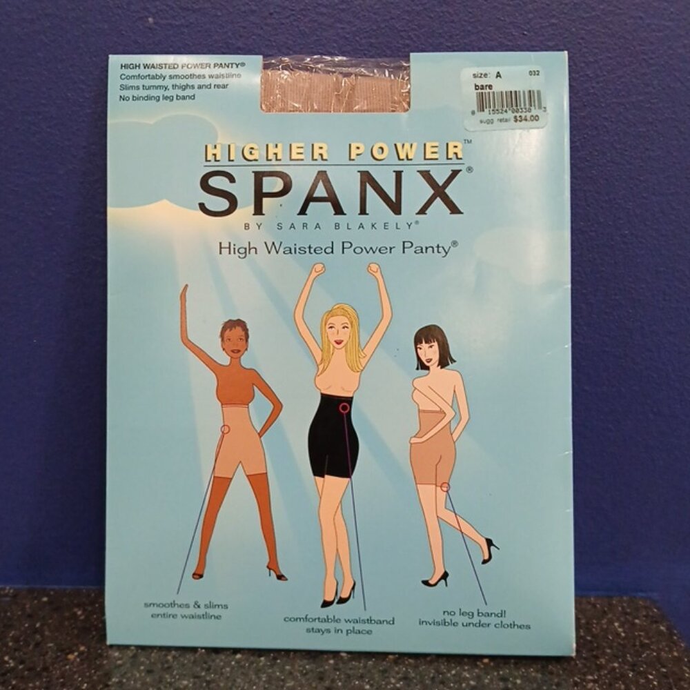 NEW Spanx Higher Power High Waisted Power Panty Size A Bare